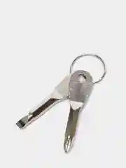Серебряный брелок-отвертка, 60 мм / Брелок карманный набор отверток, 2 шт