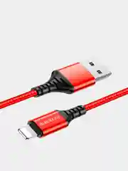 Красный кабель для зарядки Borofone BX54  Lightning, Type-C, Micro-USB, быстрая зарядка