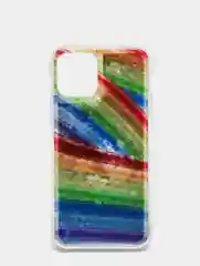 Оливковый чехол iPhone 12 (6.1)/ 12 Pro, Pro Max, mini силиконовый переливающийся жидкий с блестками