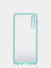 Бирюзовый чехол Samsung Galaxy A50 / A50s / A30s, пластиковый, матовый с цветными кнопками