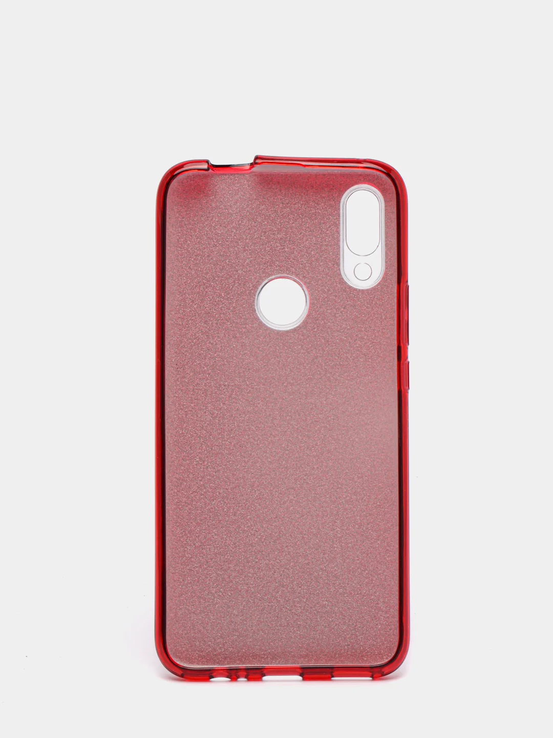 Красный чехол блестящий Honor 9X, Huawei P Smart Z накладка с блёстками