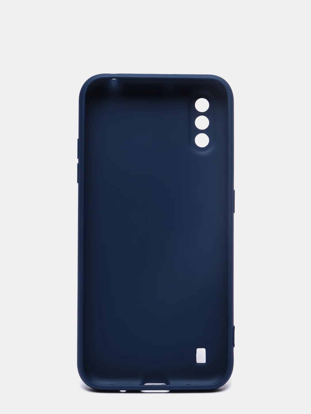 Темно-синий чехол Samsung Galaxy A01 / M01, Галакси А01 / М01 чехол силиконовый рифленый