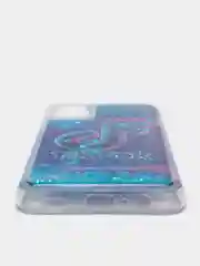 Белый чехол Samsung Galaxy A02s, Галакси А02с силиконовый переливающийся жидкий с блестками