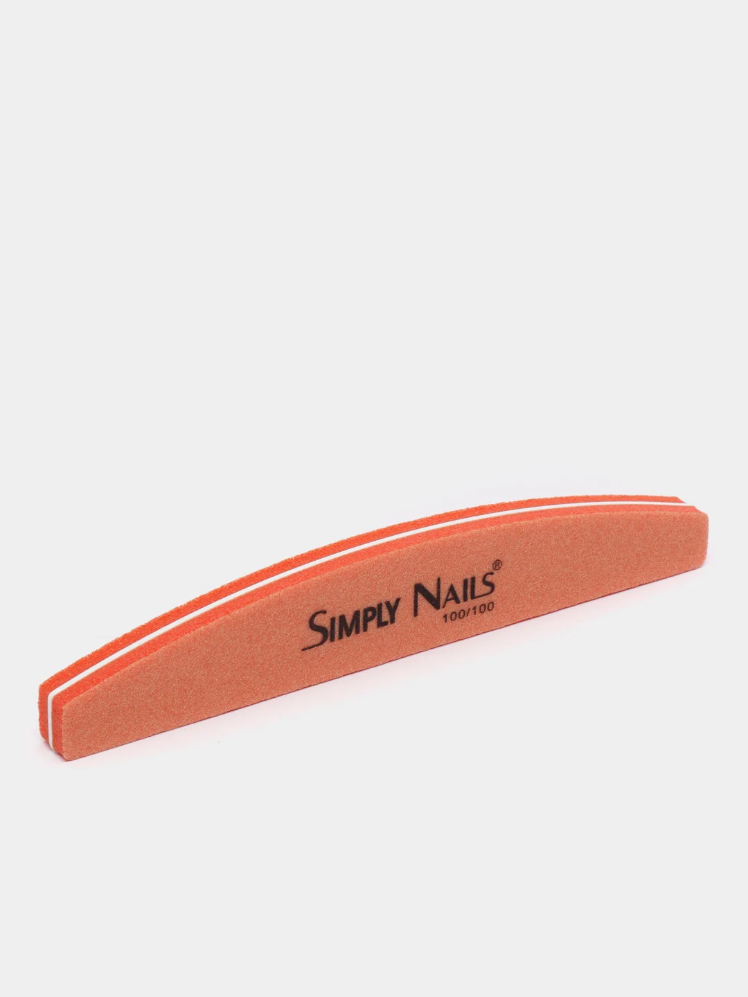 Оранжевый пилка для ногтей 100/100 Simply Nails
