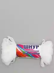 Белый шнур вязанный цветной