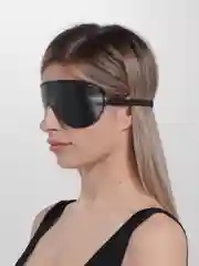 Кожаная маска на глаза БДСМ