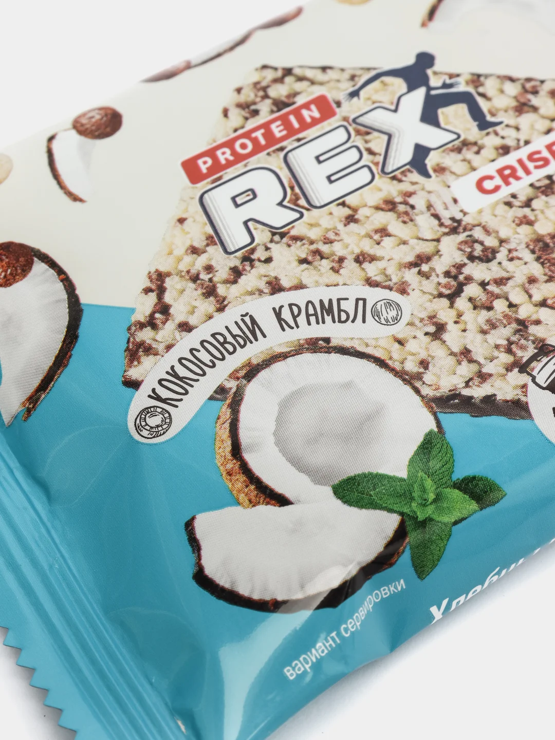 Протеиново-злаковый хлебец ProteinRex Crispy "Кокосовый крамбл", без сахара, 55 г