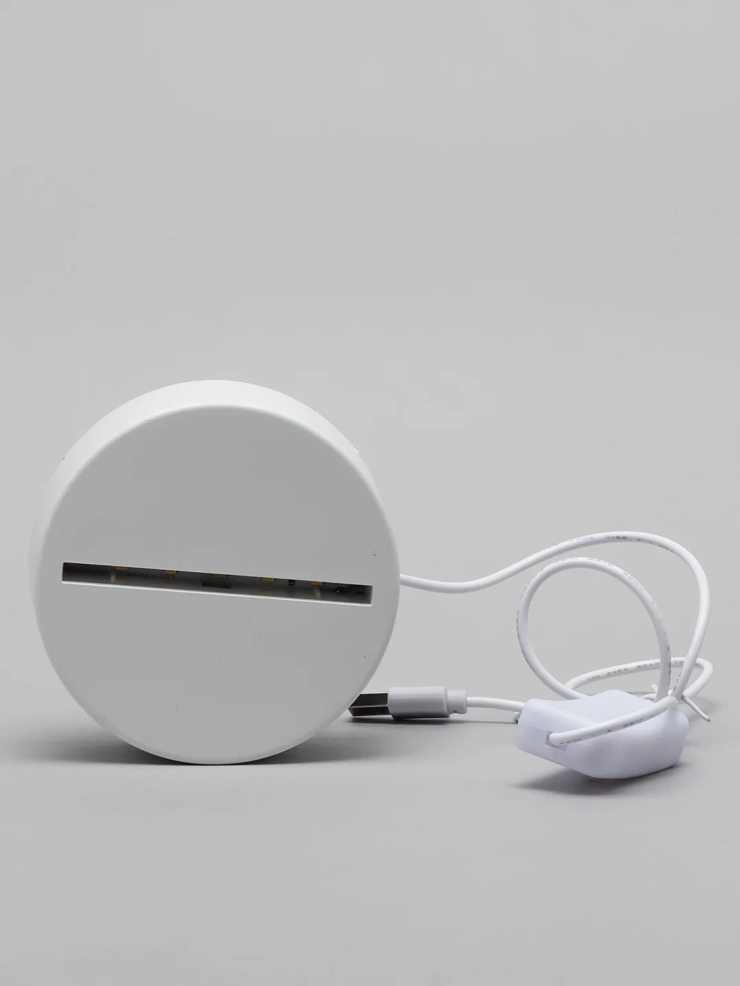 Молочный светодиодный ночник, USB, с выключателем