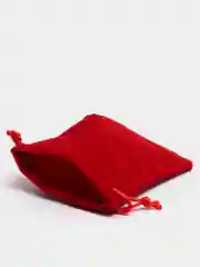 Красный мешочек для украшений подарочный бархат