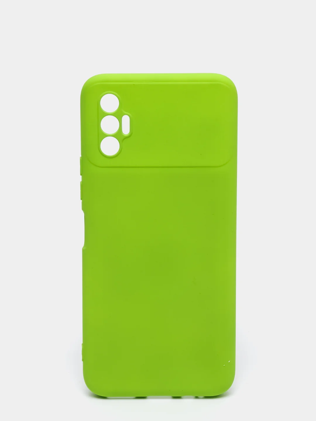 Салатовый чехол для TECNO SPARK 8P, с защитой камеры и бархатом внутри