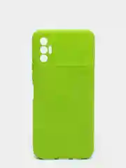 Салатовый чехол для TECNO SPARK 8P, с защитой камеры и бархатом внутри