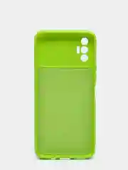 Салатовый чехол для TECNO SPARK 8P, с защитой камеры и бархатом внутри