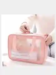Сумка косметичка Washbag с ручками на молнии прозрачная, 4 цвета