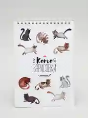 Скетчбук на гребне "Котозарисовки", А5, 40 листов