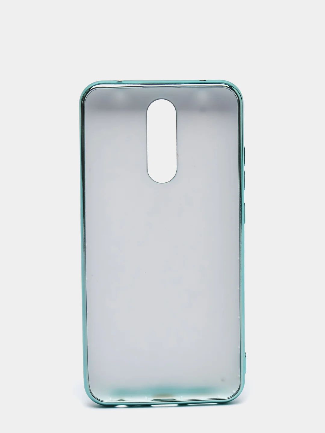 Бирюзовый чехол Xiaomi Redmi 8, Redmi 8A, Сяоми Редми 8, 8А цветной силиконовый с глянцевой рамкой