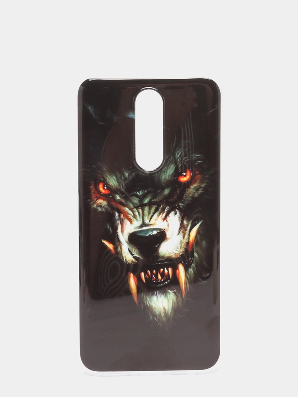 Накладка для Xiaomi Redmi 8 силиконовая с рисунком "Волк"