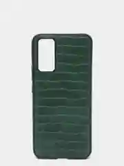 Накладка для Honor 30 (2020) под кожу "Змея", зеленый