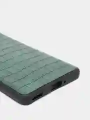 Накладка для Huawei 30 Pro (2020) под кожу "Змея", зеленый