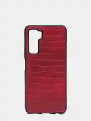 Накладка для Honor 30S, под кожу "Змея", бордовый