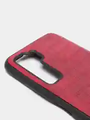 Накладка для Honor 30S, под кожу "Змея", бордовый
