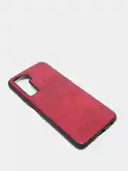 Накладка для Honor 30S, под кожу "Змея", бордовый