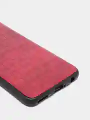 Накладка для Honor 30S, под кожу "Змея", бордовый