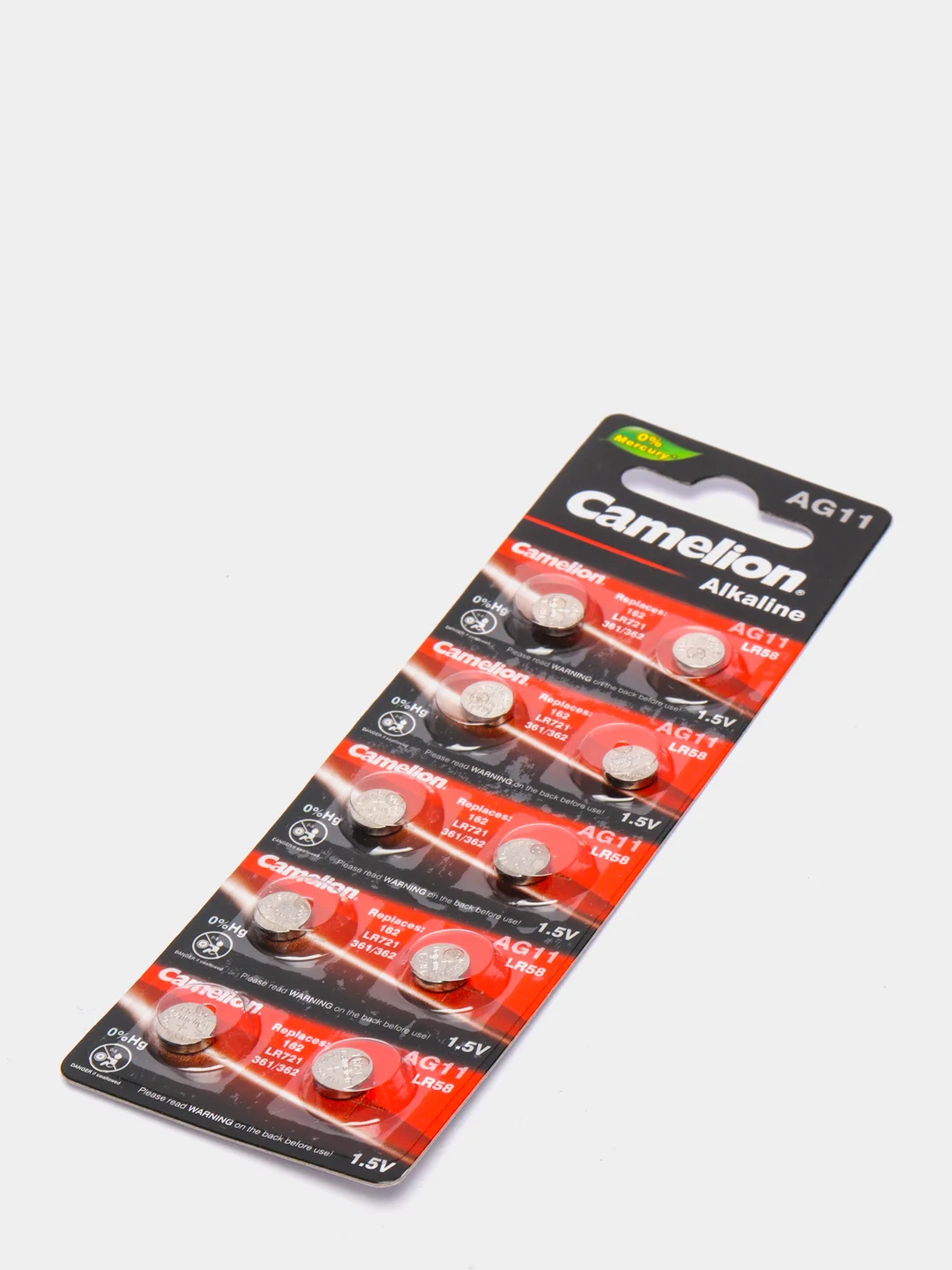Батарейка Camelion G11, AG11, LR58, 162, LR721, 361/362, 10 штук