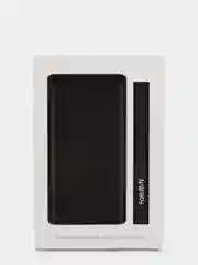 Черный аккумулятор внешний FaisON 2S, 10000mAh, металл, 2 USB выхода, 2.1A