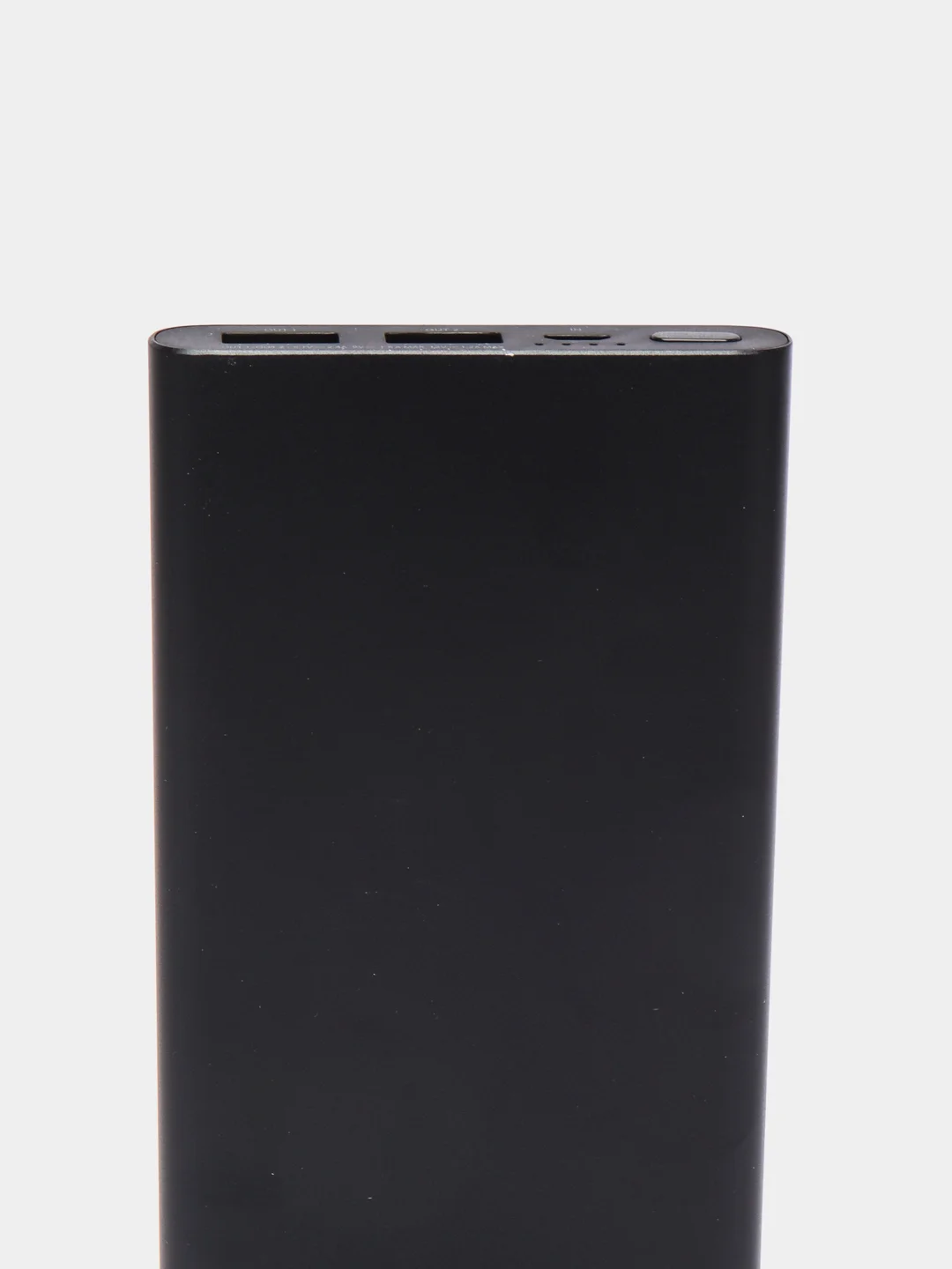 Черный аккумулятор внешний FaisON 2S, 10000mAh, металл, 2 USB выхода, 2.1A