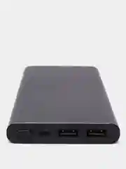 Черный аккумулятор внешний FaisON 2S, 10000mAh, металл, 2 USB выхода, 2.1A