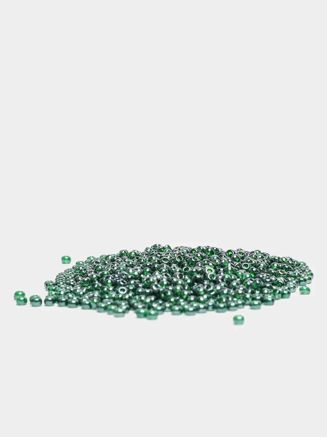 Лесной зеленый чешский бисер Preciosa 10/0, Transparent sfinx, 10 и 50 грамм
