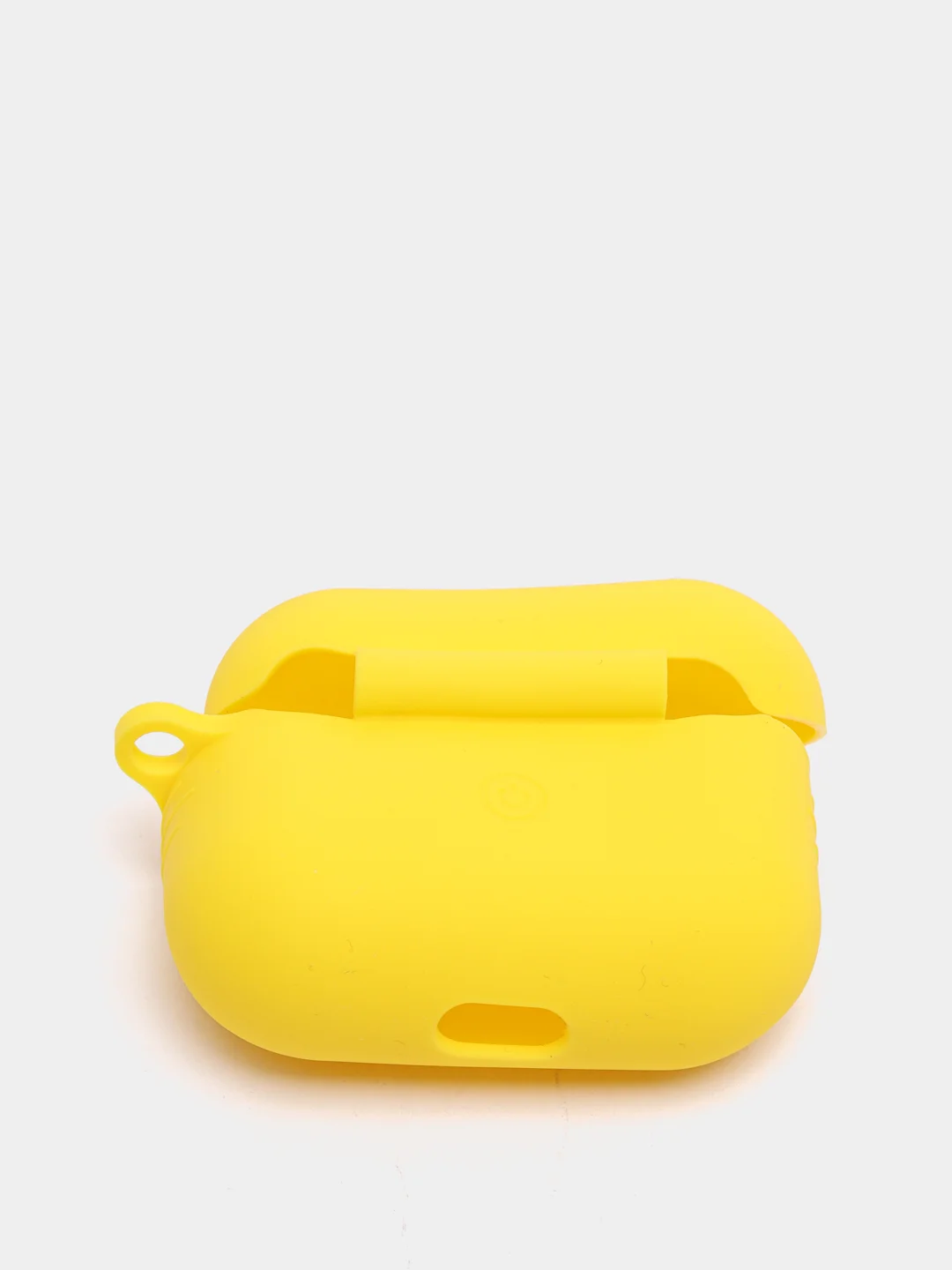 Желтый силиконовый чехол для наушников AirPods Pro с карабином