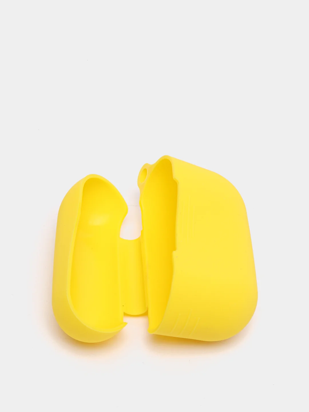 Желтый силиконовый чехол для наушников AirPods Pro с карабином