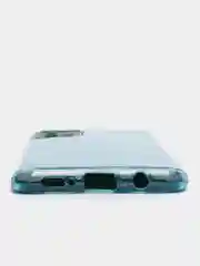 Голубой чехол Samsung Galaxy A51, Самсунг Галакси А51 с защитой камеры, блестящий