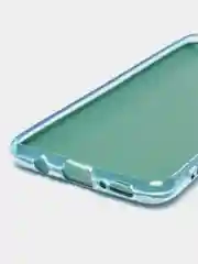 Голубой чехол Samsung Galaxy A51, Самсунг Галакси А51 с защитой камеры, блестящий