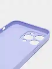 Лавандовый чехол силиконовый с матовой стеклянной панелью для iPhone 11, 12, 13, 13 Pro, 13 Pro Max