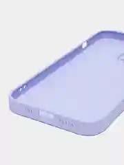 Лавандовый чехол силиконовый с матовой стеклянной панелью для iPhone 11, 12, 13, 13 Pro, 13 Pro Max