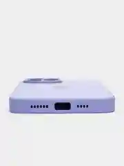 Лавандовый чехол силиконовый с матовой стеклянной панелью для iPhone 11, 12, 13, 13 Pro, 13 Pro Max