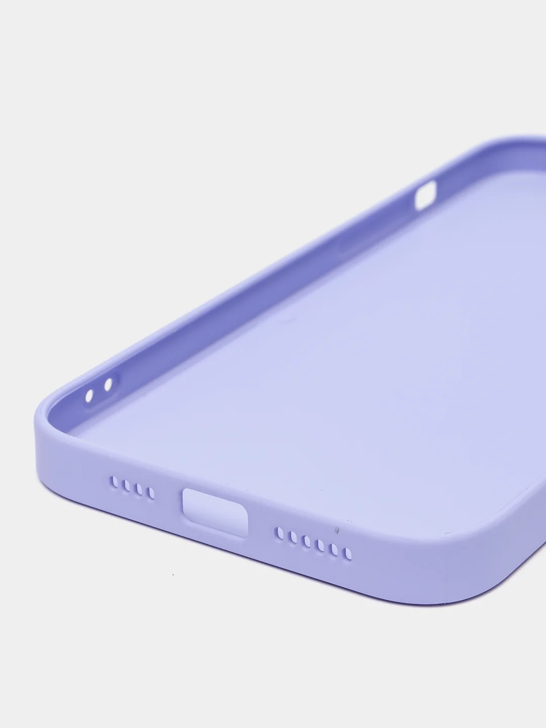 Лавандовый чехол силиконовый с матовой стеклянной панелью для iPhone 11, 12, 13, 13 Pro, 13 Pro Max