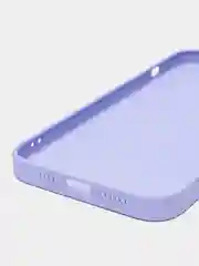 Лавандовый чехол силиконовый с матовой стеклянной панелью для iPhone 11, 12, 13, 13 Pro, 13 Pro Max