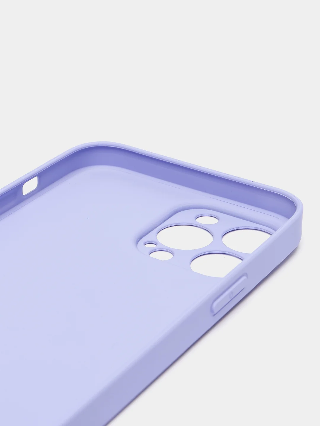 Лавандовый чехол силиконовый с матовой стеклянной панелью для iPhone 11, 12, 13, 13 Pro, 13 Pro Max