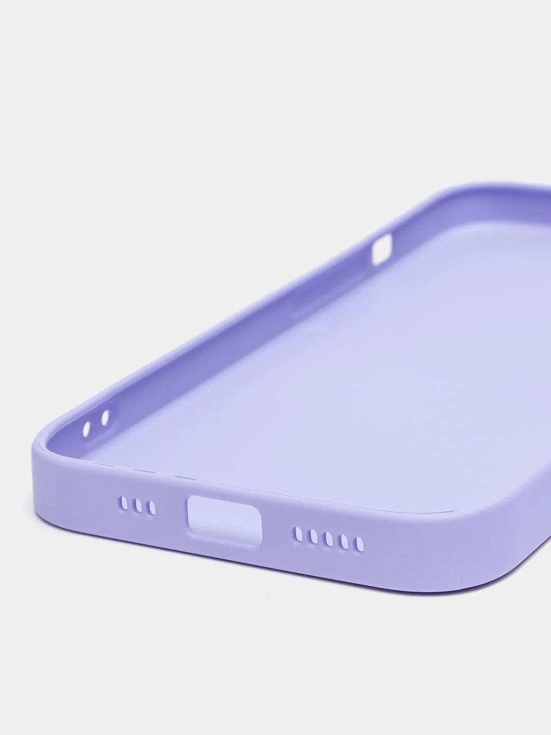 Лавандовый чехол силиконовый с матовой стеклянной панелью для iPhone 11, 12, 13, 13 Pro, 13 Pro Max