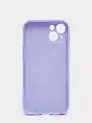 Лавандовый чехол силиконовый с матовой стеклянной панелью для iPhone 11, 12, 13, 13 Pro, 13 Pro Max
