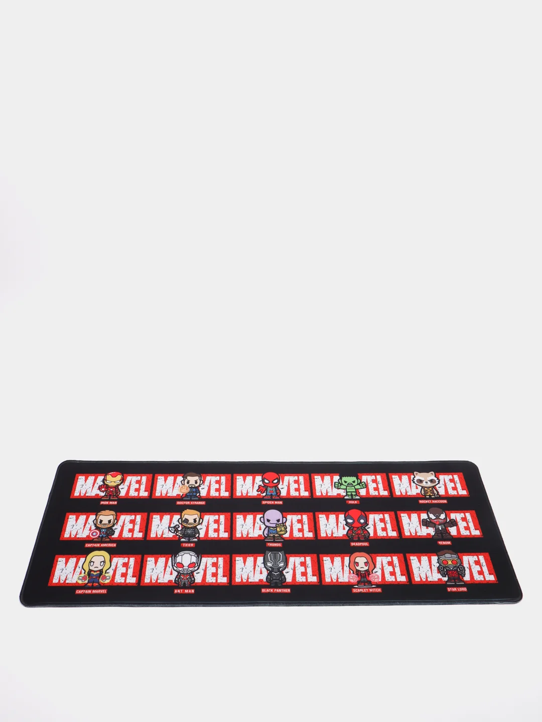 Алый игровой коврик Marvel большого размера, антискользящее покрытие, 80x30 см