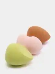 Бежевый спонж для макияжа, губка для макияжа (набор 3 шт.)