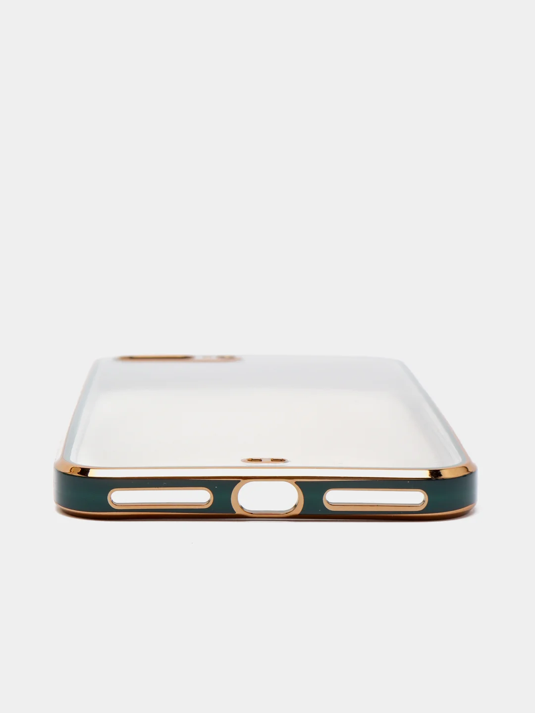 Зеленый чехол-накладка для 7 / 8 / SE2020, 7 plus / 8 plus, силиконовый, с металлическим ободком