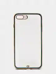 Зеленый чехол-накладка для 7 / 8 / SE2020, 7 plus / 8 plus, силиконовый, с металлическим ободком