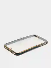 Зеленый чехол-накладка для 7 / 8 / SE2020, 7 plus / 8 plus, силиконовый, с металлическим ободком