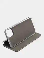 Серебряный чехол-книжка Samsung Galaxy A03 (Самсунг Галакси А03)