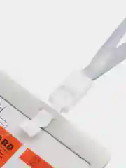 Серый бейдж горизонтальный